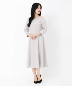 ウール天竺美ラインワンピース
