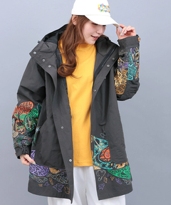 go slow caravan ウェザークロスパネル刺繍フィールドコート【WEB限定】