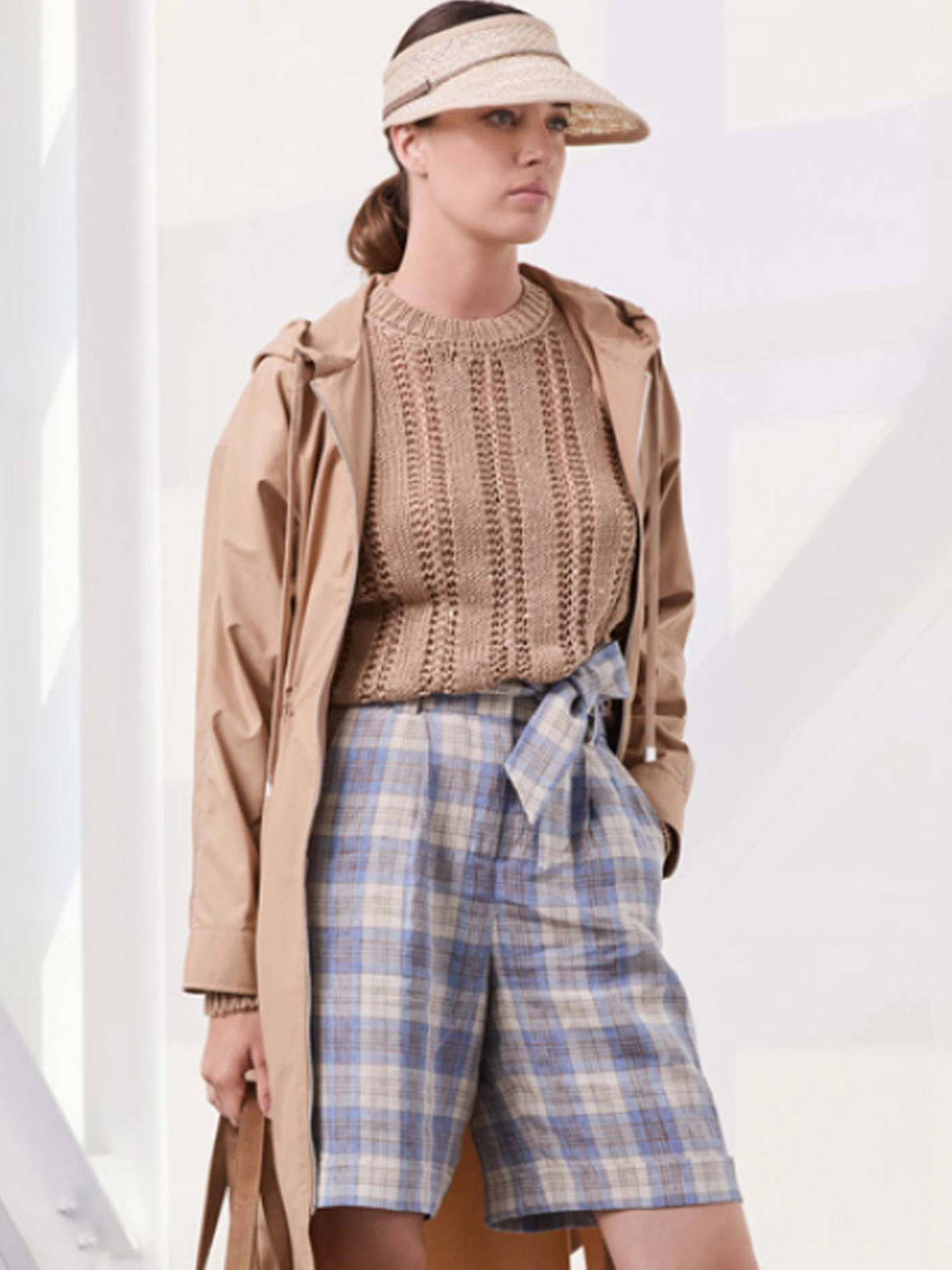 ペゼリコ　グレーハイネックニットワンピース　40 ペゼリコ グレーハイネックニットワンピース 40 2025SS 新作】フロント