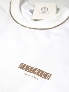 PESERICO(ペセリコ) |ベルスリーブワンポイントプルオーバーブラウスTシャツ