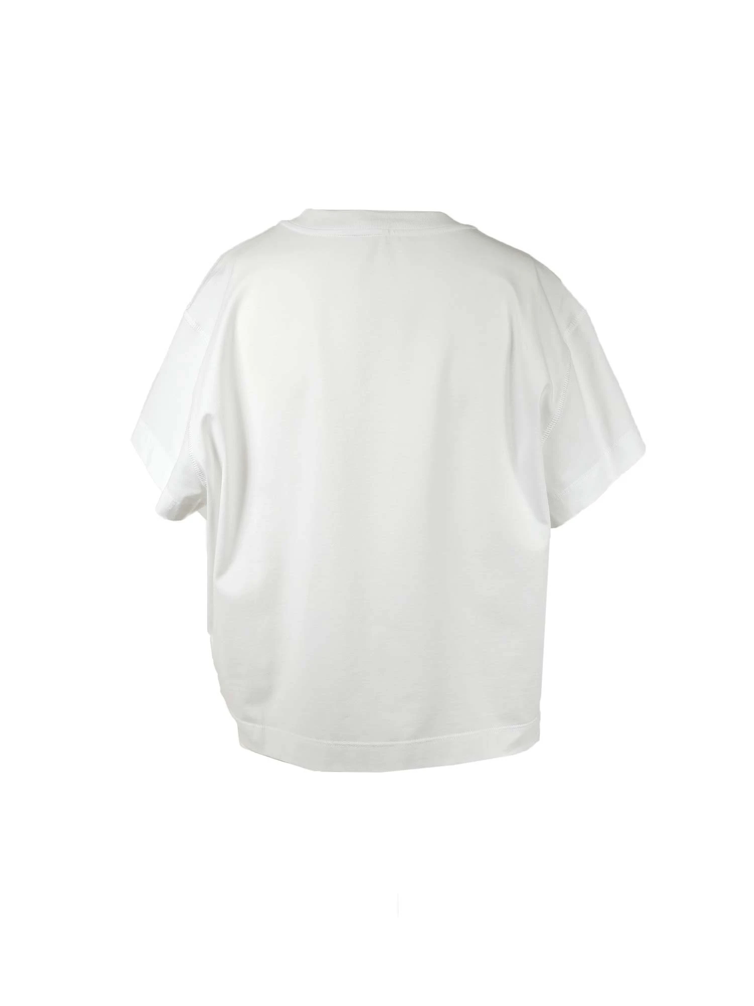 フロントボールチェーンロゴ飾りコットンTシャツ / PESERICO
