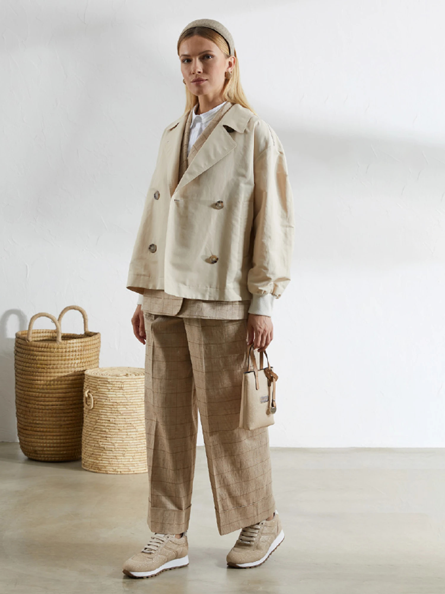 Berluti オブジェ　保存袋付き 牛革使い配色ポシェット / PESERICO（ペセリコ）｜woollen
