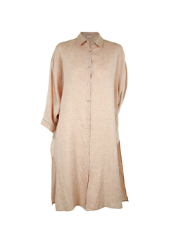 PESERICO(ペセリコ) |麻100％ワイド幅ロングシャツ