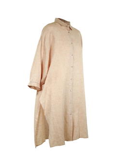 PESERICO(ペセリコ) |麻100％ワイド幅ロングシャツ