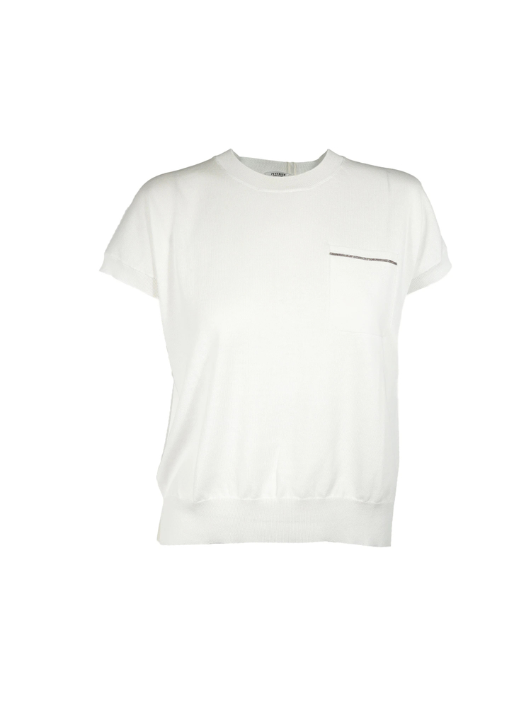 PESERICO(ペセリコ) |フレンチスリーブコットンニット