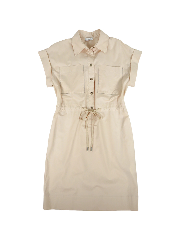 PESERICO(ペセリコ) |コットンストレッチワンピース