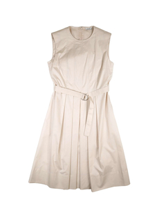 PESERICO(ペセリコ) |コットンストレッチタックデザインワンピース