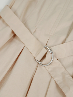 PESERICO(ペセリコ) |コットンストレッチタックデザインワンピース