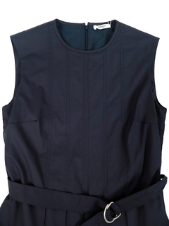 PESERICO(ペセリコ) |コットンストレッチタックデザインワンピース