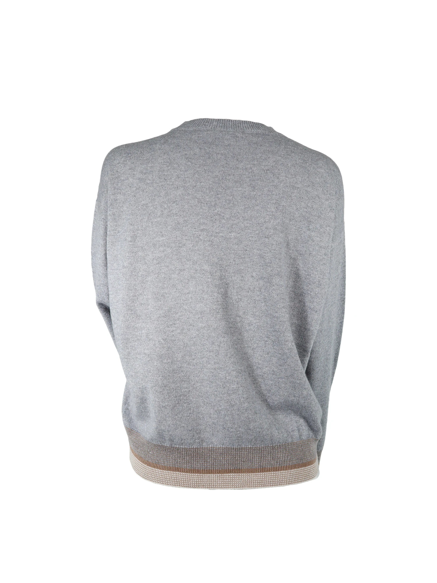 裾配色ウールシルクカシミヤニット / PESERICO（ペセリコ）｜woollen online store（ウールンオンラインストア）