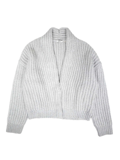 PESERICO(ペセリコ) |アルパカ混スパンコールヤーンショールカラーカーディガン