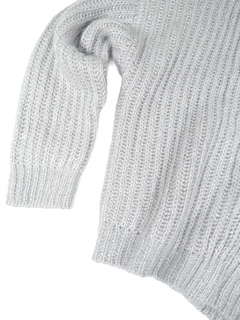 PESERICO(ペセリコ) |アルパカ混スパンコールヤーンショールカラーカーディガン