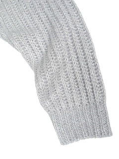 PESERICO(ペセリコ) |アルパカ混スパンコールヤーンショールカラーカーディガン