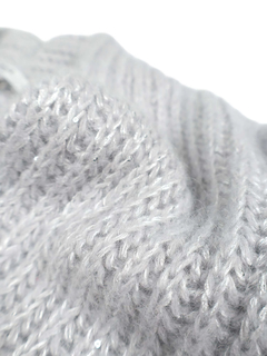 PESERICO(ペセリコ) |アルパカ混スパンコールヤーンショールカラーカーディガン