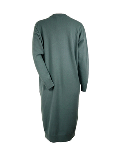 PESERICO(ペセリコ) |Vガゼットボールチェーンウールシルクカシミヤニットワンピース