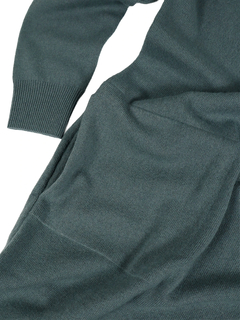 PESERICO(ペセリコ) |Vガゼットボールチェーンウールシルクカシミヤニットワンピース