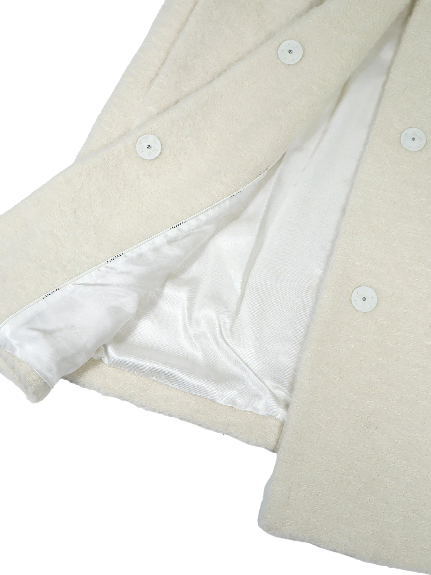 アルパカ混パイルニット七分袖コート / PESERICO（ペセリコ）｜woollen