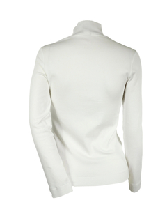 PESERICO(ペセリコ) |ハイネックボールチェーン飾りコットンリブカットソー