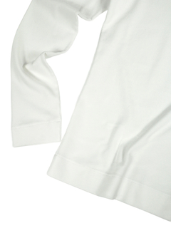 PESERICO(ペセリコ) |ハイネックボールチェーン飾りコットンリブカットソー