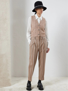 美品 west highland woollens アラン ニット ベスト S WEST HIGHLAND WOOLLENS KNIT VEST MEN XL