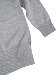 PESERICO(ペセリコ) |ポケットボールチェーン装飾ウールシルクカシミヤハイネックニット