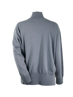 PESERICO(ペセリコ) |ポケットボールチェーン装飾ウールシルクカシミヤハイネックニット