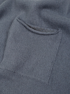 PESERICO(ペセリコ) |ポケットボールチェーン装飾ウールシルクカシミヤハイネックニット