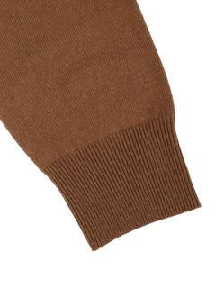 PESERICO(ペセリコ) |ポケットボールチェーン装飾ウールシルクカシミヤハイネックニット