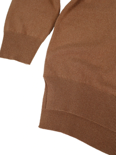 PESERICO(ペセリコ) |ポケットボールチェーン装飾ウールシルクカシミヤハイネックニット