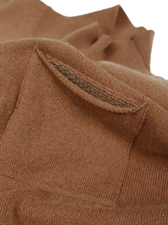 PESERICO(ペセリコ) |ポケットボールチェーン装飾ウールシルクカシミヤハイネックニット