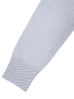 PESERICO(ペセリコ) |ポケットボールチェーン装飾ウールシルクカシミヤハイネックニット