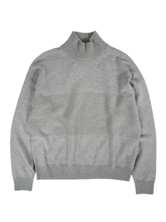 PESERICO(ペセリコ) |ウールシルクカシミヤ編み目切り替えデザインハイネックニット