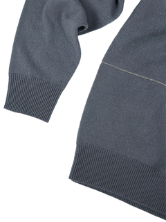 PESERICO(ペセリコ) |ウールシルクカシミヤ編み目切り替えデザインハイネックニット