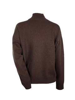 PESERICO(ペセリコ) |ウールシルクカシミヤ編み目切り替えデザインハイネックニット