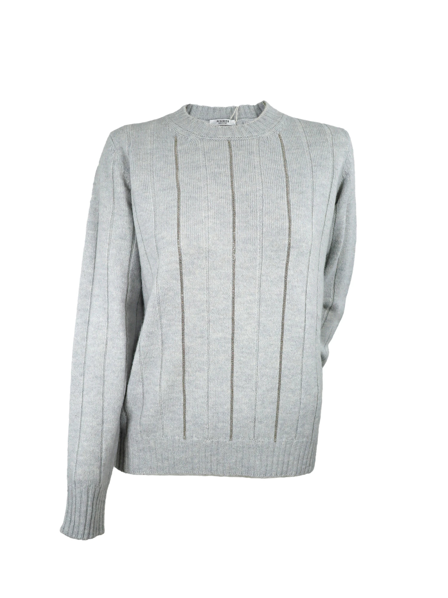 ペセリコグレー ハイネック ニットワンピース40