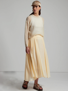 PESERICO(ペセリコ) |ピュアコットンボイルシアーミディスカート