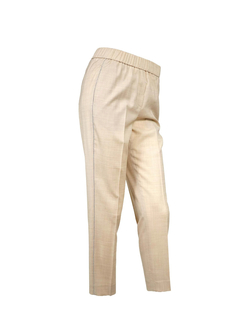 PESERICO(ペセリコ) |サイドボールチェーンサマーウールパンツ