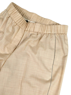 PESERICO(ペセリコ) |サイドボールチェーンサマーウールパンツ