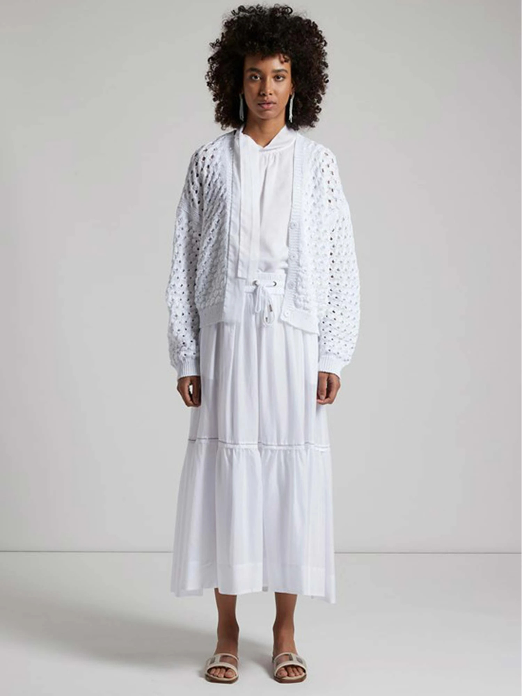 PESERICO(ペセリコ) |コットンガーゼティアードスカート