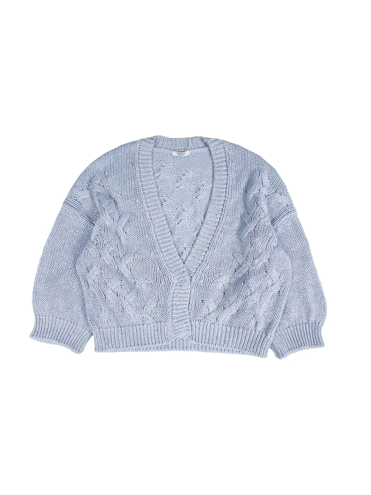 PESERICO(ペセリコ) |スパンコールヤーンコットンVネックショートカーディガン