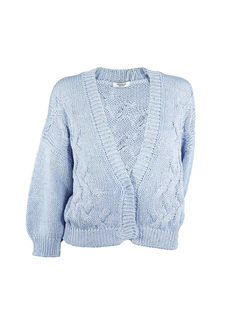 PESERICO(ペセリコ) |スパンコールヤーンコットンVネックショートカーディガン