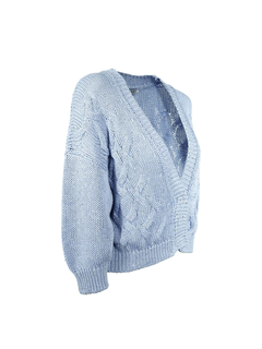 PESERICO(ペセリコ) |スパンコールヤーンコットンVネックショートカーディガン