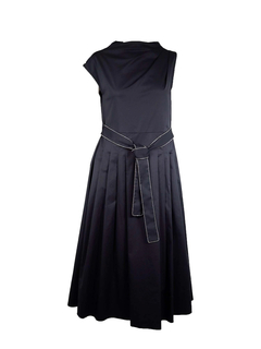 PESERICO(ペセリコ) |コットンストレッチアシンメトリーデザインワンピース