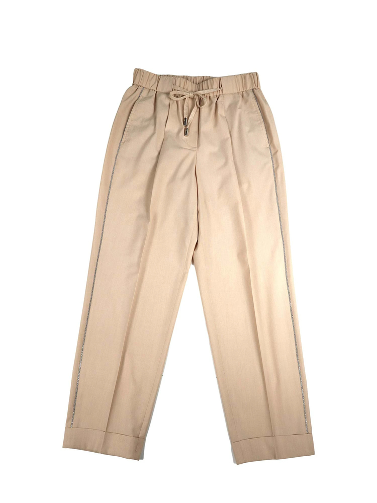 PESERICO(ペセリコ) |サイドボールチェーン1タックパンツ