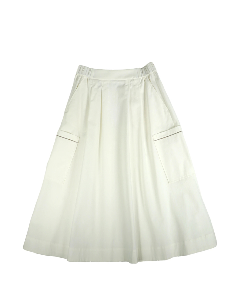 PESERICO(ペセリコ) |サイドパッチポケット２タックスカート