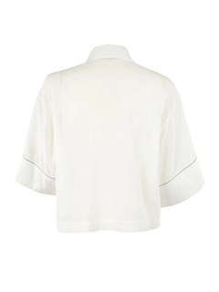 PESERICO(ペセリコ) |シースルー七分袖ブラウス