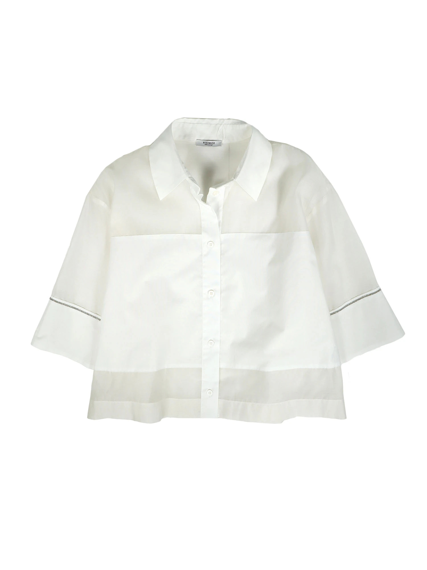 シースルー七分袖ブラウス / PESERICO（ペセリコ）｜woollen online 