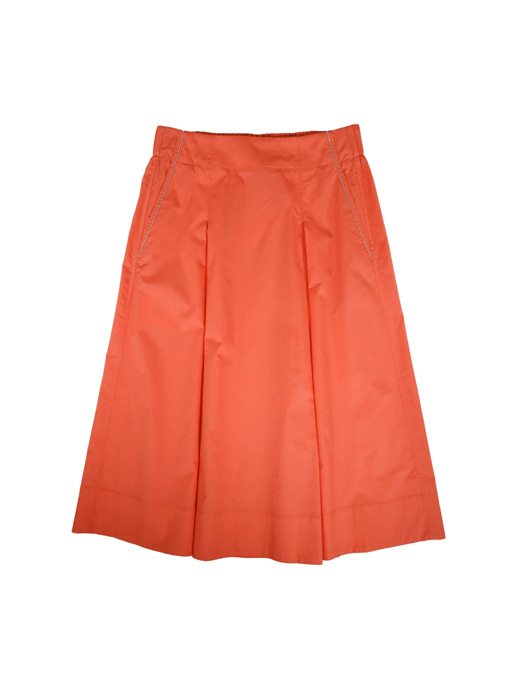 PESERICO(ペセリコ) |ポケットラインボールチェーン飾り１タックフレアスカート