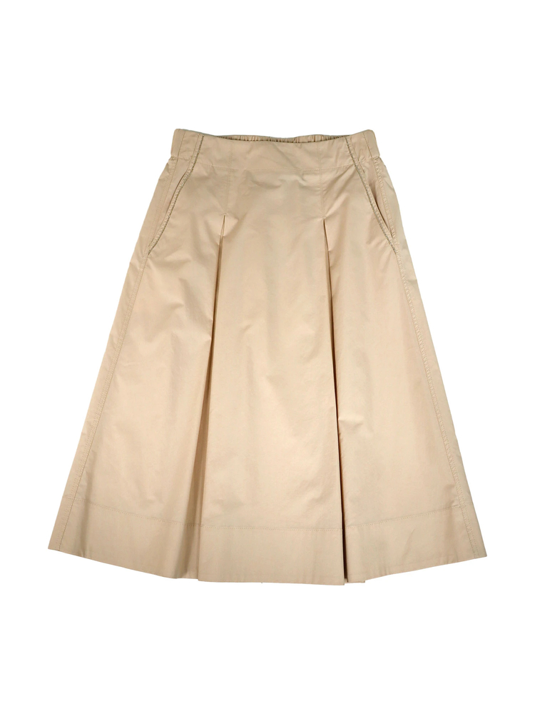 PESERICO(ペセリコ) |ポケットラインボールチェーン飾り１タックフレアスカート