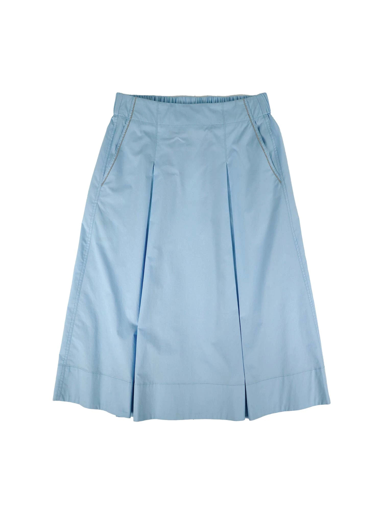 PESERICO(ペセリコ) |ポケットラインボールチェーン飾り１タックフレアスカート